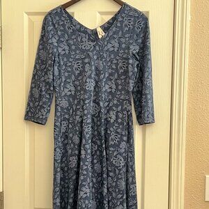 Pact Organic Fit & Flare Signature Scoop Dress, Medium